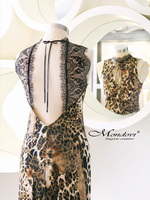 MW Lace Trim Leo Printed Nightgown