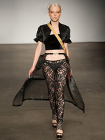 PdM Velevt top with Lace Legging
